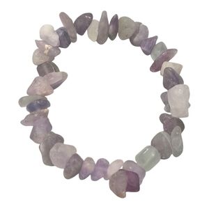 Rainbow Fluorite GemStone Stretchy Bracelet